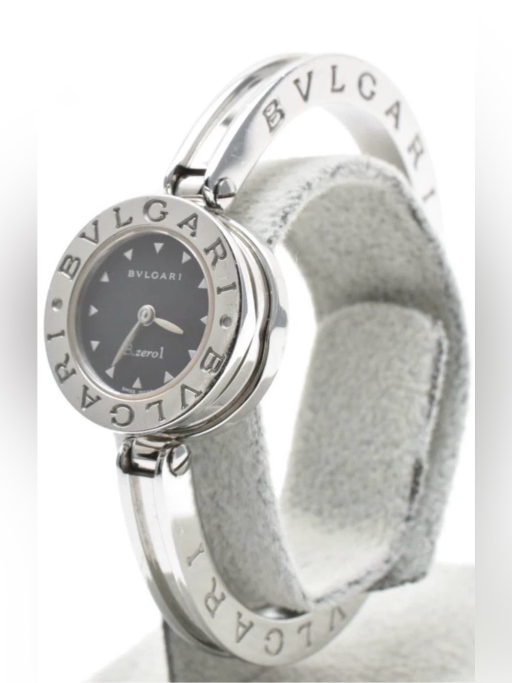 BVLGARI B-Zero1 BZ22S Silver Black Dial Woman's Quartz . Italy